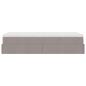 Preview: Ottoman-Bett mit Matratze Taupe 80x200 cm Stoff