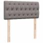 Preview: Ottoman-Bett mit Matratze Taupe 80x200 cm Stoff