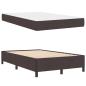 Preview: Boxspringbett Braun 120 x 200 cm Stoff und Holzwerkstoff