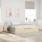 Preview: ARDEBO.de - Bettgestell mit Speicher Creme 180 x 200 cm Stoff