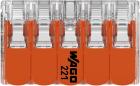 Preview: Wago 221-420 Compact-Verbindungsklemmen, 10 Klemmstellen, transparent