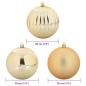 Preview: Weihnachtskugel-Set 4 pcs Gold