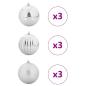 Preview: Weihnachtskugel-Set 9 pcs Silber