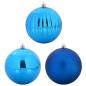 Preview: Weihnachtskugel-Set 3 pcs Blau