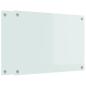 Preview: Küchenrückwand Weiß 70 x 50 x 0,8 cm Gehärtetes Glas