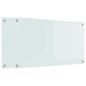 Preview: Küchenrückwand Weiß 90 x 50 x 0.8 cm Gehärtetes Glas