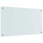 Preview: Küchenrückwand Weiß 90 x 50 x 0.8 cm Gehärtetes Glas