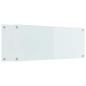 Preview: Küchenrückwand Weiß 100 x 40 x 0,8 cm Gehärtetes Glas