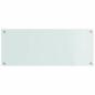 Preview: Küchenrückwand Weiß 100 x 40 x 0,8 cm Gehärtetes Glas
