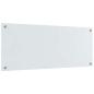 Preview: Küchenrückwand Weiß 100 x 40 x 0,8 cm Gehärtetes Glas