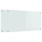 Preview: Küchenrückwand Weiß 100 x 50 x 0,8 cm Gehärtetes Glas