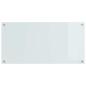 Preview: Küchenrückwand Weiß 100 x 50 x 0,8 cm Gehärtetes Glas