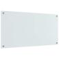 Preview: Küchenrückwand Weiß 100 x 50 x 0,8 cm Gehärtetes Glas