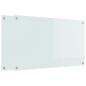 Preview: Küchenrückwand Weiß 100 x 60 x 0,8 cm Gehärtetes Glas