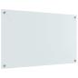 Preview: Küchenrückwand Weiß 100 x 60 x 0,8 cm Gehärtetes Glas