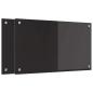 Preview: Küchenrückwand Schwarz 70 x 40 x 0.8 cm Gehärtetes Glas
