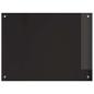 Preview: Küchenrückwand Schwarz 80 x 60 x 0.8 cm Gehärtetes Glas