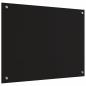Preview: Küchenrückwand Schwarz 80 x 60 x 0.8 cm Gehärtetes Glas