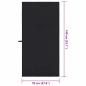 Preview: ARDEBO.de - Sporthandtücher 2 pcs Schwarz 140 x 70 cm