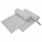Preview: ARDEBO.de - Sporthandtücher 2 pcs Grau 200 x 100 cm Polyester und Polyamid