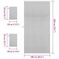 Preview: Sporthandtuch Set 3 pcs Grau Polyester und Polyamid