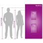 Preview: Sporthandtuch Set 3 pcs Lila Polyester und Polyamid