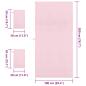 Preview: Sporthandtuch Set 3 pcs Rosa Polyester und Polyamid