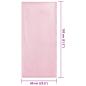 Preview: Außenstuhl Handtücher 2 pcs Rosa 130 x 60 cm