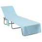 Preview: Sonnenliege-Tücher 2 pcs Blau 210 x 75 cm