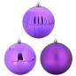 Preview: Weihnachtskugel-Set 3 pcs Lila