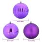 Preview: Weihnachtskugel-Set 3 pcs Lila