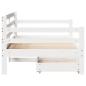 Preview: Tagesbett mit Schubladen 80x200 cm Massivholz Kiefer