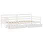 Preview: Tagesbett mit Schubladen 80x200 cm Massivholz Kiefer