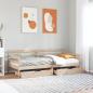 Preview: ARDEBO.de - Tagesbett mit Schubladen Weiß 80x200 cm Kiefernholz