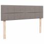 Preview: Ottoman-Bett mit Matratzen Taupe 160x200 cm Stoff