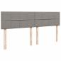 Preview: Ottoman-Bett mit Matratzen Taupe 160x200 cm Stoff
