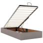 Preview: Ottoman-Bett mit Matratzen & LEDs Taupe 160x200 cm Stoff