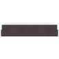 Preview: Bettgestell mit Matratze Dunkelbraun 80 x 200 cm Stoff