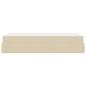 Preview: Bettgestell mit Matratze Creme 90 x 190 cm Stoff