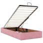 Preview: Bettgestell mit Matratze mit Speicher Rosa 80 x 200 cm Samt