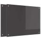 Preview: Küchenrückwand 2 pcs Dunkelgrau 80 x 60 cm Gehärtetes Glas