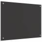 Preview: Küchenrückwand 2 pcs Dunkelgrau 80 x 60 cm Gehärtetes Glas