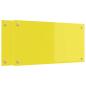 Preview: Küchenrückwand 2 pcs Gelb 80 x 40 cm Gehärtetes Glas