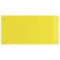 Preview: Küchenrückwand 2 pcs Gelb 80 x 40 cm Gehärtetes Glas