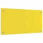 Preview: Küchenrückwand 2 pcs Gelb 80 x 40 cm Gehärtetes Glas