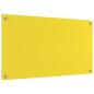 Preview: Küchenrückwand 2 pcs Gelb 90 x 50 cm Gehärtetes Glas