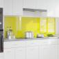 Preview: ARDEBO.de - Küchenrückwand 2 pcs Gelb 90 x 60 cm Gehärtetes Glas