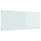 Preview: Küchenrückwand 2 pcs Weiß 110 x 50 cm Gehärtetes Glas