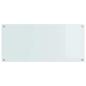 Preview: Küchenrückwand 2 pcs Weiß 110 x 50 cm Gehärtetes Glas