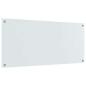 Preview: Küchenrückwand 2 pcs Weiß 110 x 50 cm Gehärtetes Glas